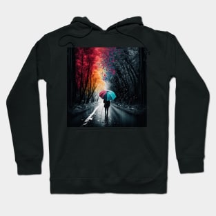 Living Life in Colour Walking in the Rain Hoodie